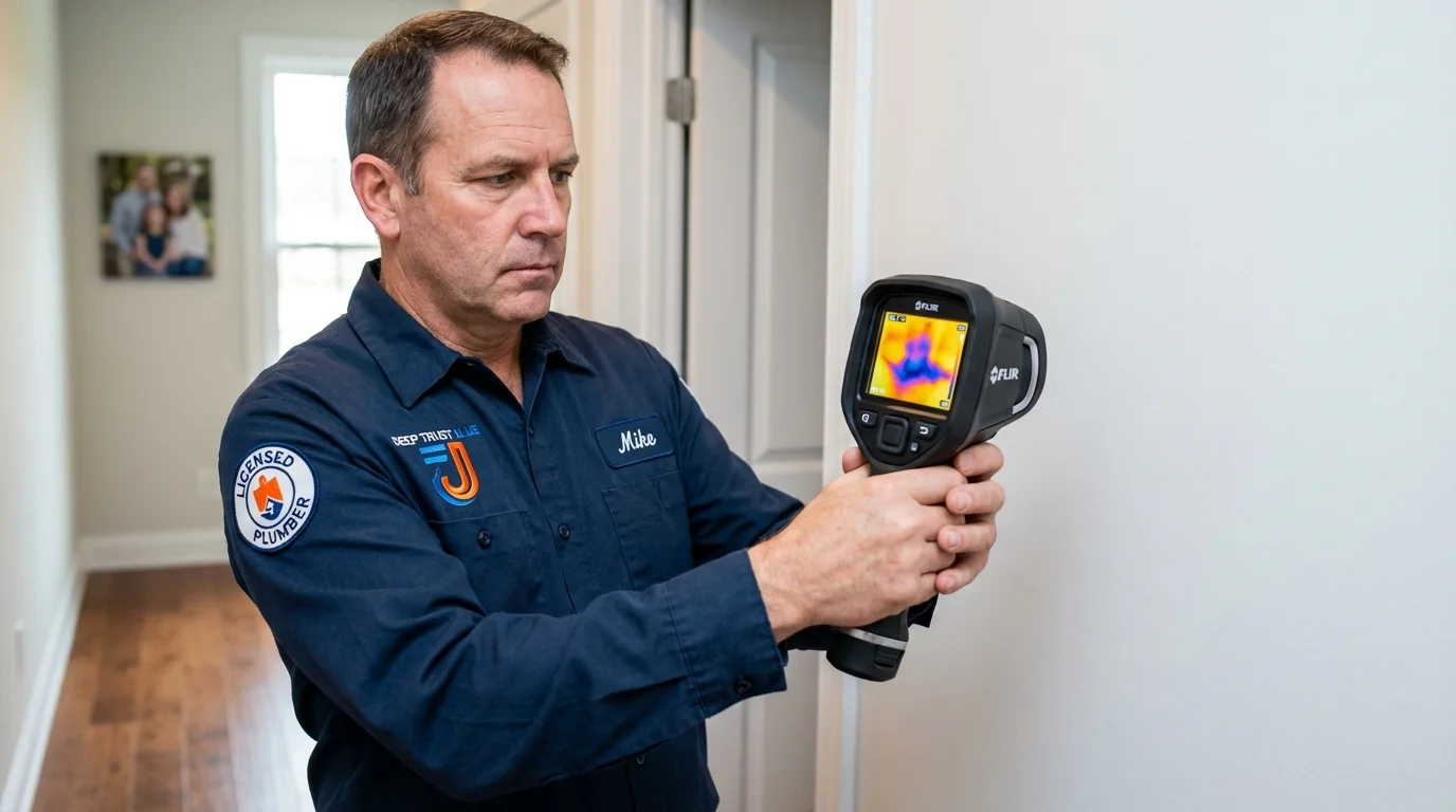 Thermal imaging leak detection by Johns Plumbing LLC in Coupeville
